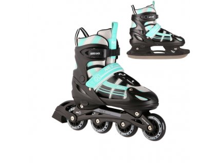 Korčule NILS Extreme NH18366A 2v1 černo-zelené (Veľkosť S(31-34))