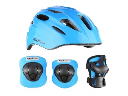 Helma s chráničmi NILS Extreme MTW01+H210 modrá