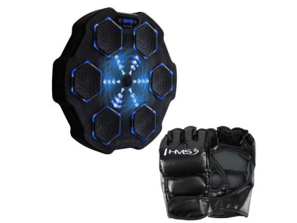 Elektronický boxerský terč HMS TB02 s LED, Bluetooht a rukavicami