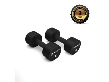 Polyuretánové jednoručné činky HMS HPT04 2 x 4 kg