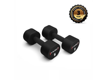 Polyuretánové jednoručné činky HMS HPT05 2 x 5 kg
