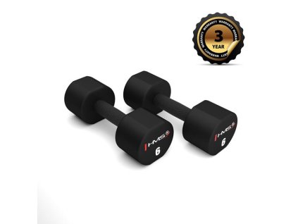 Polyuretánové jednoručné činky HMS HPT06 2 x 6 kg