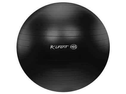 Gymnastická lopta LIFEFIT ANTI-BURST 65 cm, čierna
