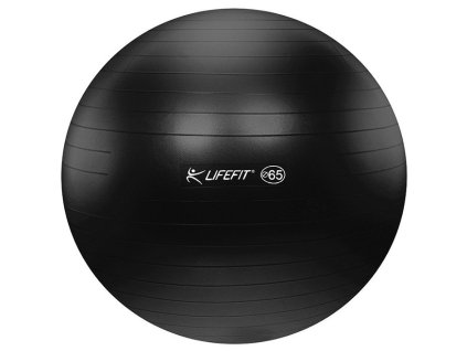 Gymnastická lopta LIFEFIT ANTI-BURST 65 cm, čierna