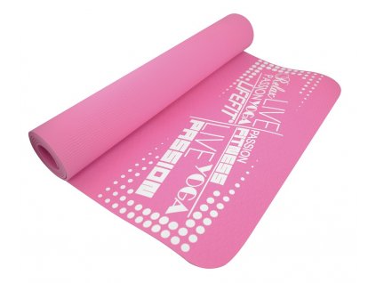 Podložka LIFEFIT YOGA MAT TPE, 183x61x0,4cm, ružová