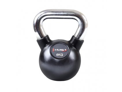 HMS KGC 6 KG KETTLEBELL S CHROMOVANÝM ÚCHOPOM