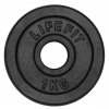 Kotúč LIFEFIT 1,0kg, kovový, pre 30mm tyč