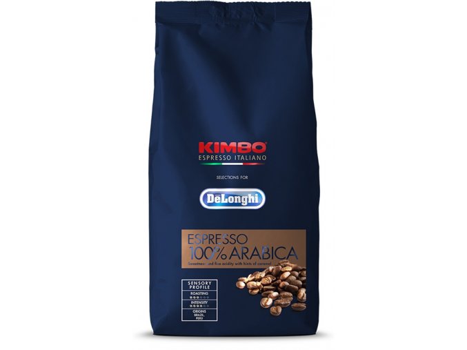 DeLonghi Kimbo Espresso 100% Arabica zrnková Káva 1 kg