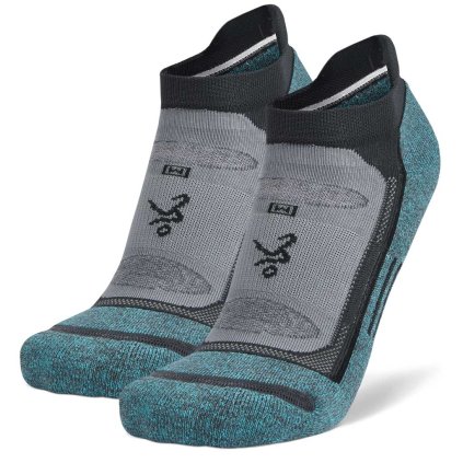 balega blister resist no show tab sport zoknik blue grey