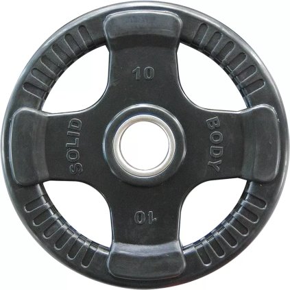 29321 body solid rubber grip olympic plate 10kg pogumovany olympijsky kotuc