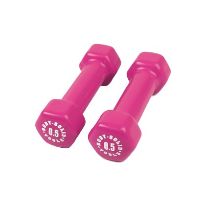 29810 body solid vinyl dumbbells 2x 0 5 kg par vinylovych ciniek