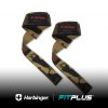 27608 harbinger trhacky padded cotton lifting straps camo