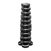 29525 1 body solid hexagon dumbbell set 1 10kg set parov jednorucnych ciniek so stojanom