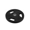 ZIVA SL Virgin Rubber Grip tárcsa, fekete, 1,25 kg, olimpiai tárcsa, 1