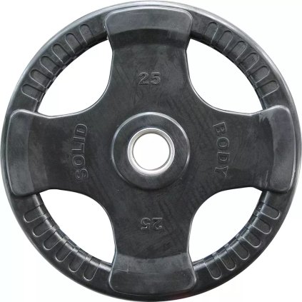 Body Solid Olympia-Hantelscheibe 25 kg mit Gummigriff