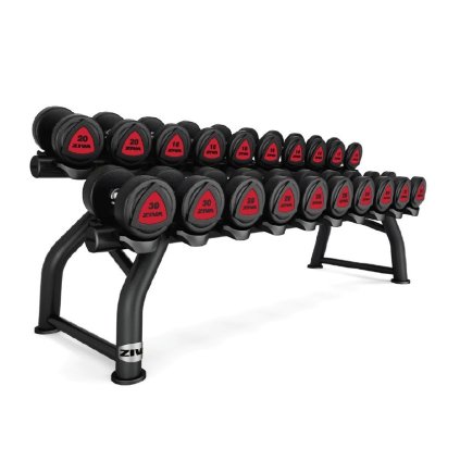 ZIVA ST2 10 Pair Horizontal Dumbbell Rack dvojradový stojan na 10 párov jednoručiek