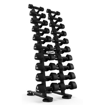 ZIVA ST2 1-10kg Studio Dumbbell Rack stojan na 10 párov studio činiek