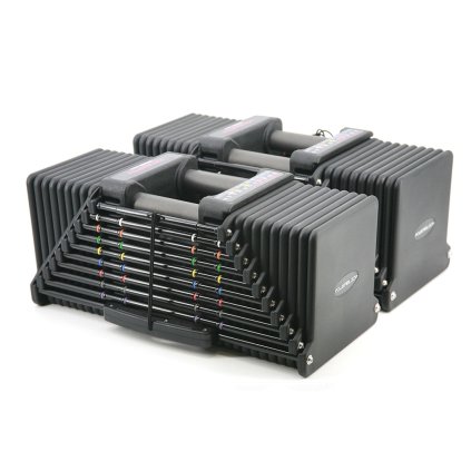 PowerBlock Pro 125 Commercial verstellbare Hanteln mit Ständer 2x 57kg