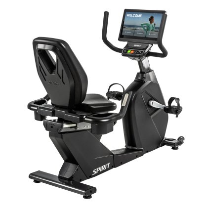 Spirit Fitness Liegerad CR1000ENT Fahrrad mit Rückenlehne