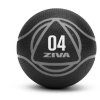 Pevný performance medicineball od ZIVA v čierno sivom prevedení.
