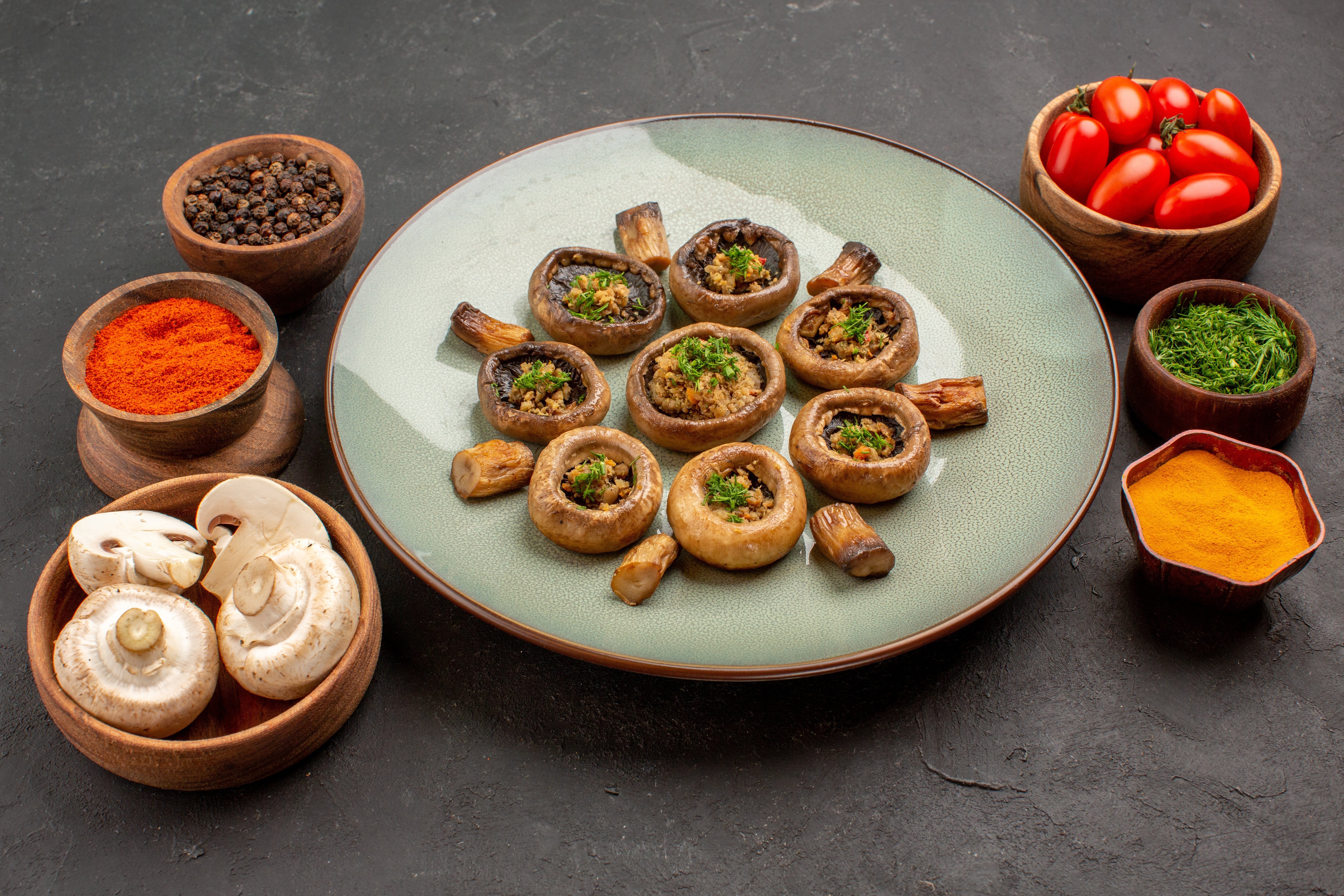 Plněné houby Portobello
