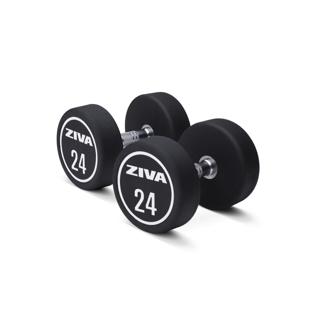 ZIVA XP Urethane Dumbbell 56kg jednoruční činka pár