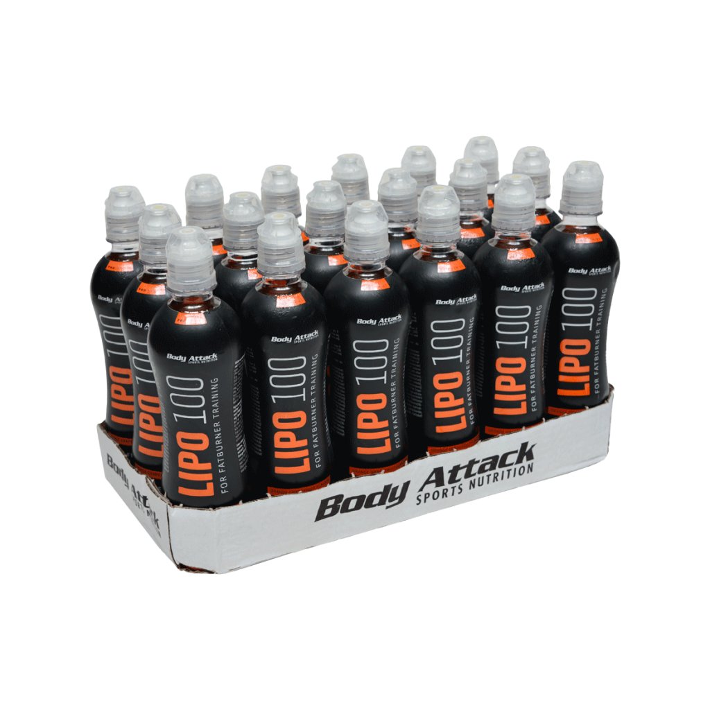 Body Attack Lipo 100 drink, Orange Grapefruit, 500 ml x 18 ks