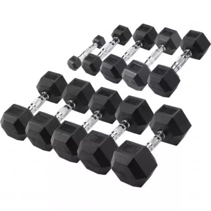 Body Solid Hexagon Dumbbell Set 1-10kg, sada jednoručních činek