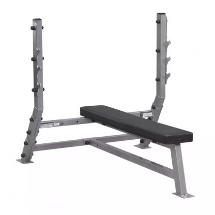 Body Solid Pro Club Line Flat Olympic Bench SFB349G, rovná lavice na tlaky se stojanem