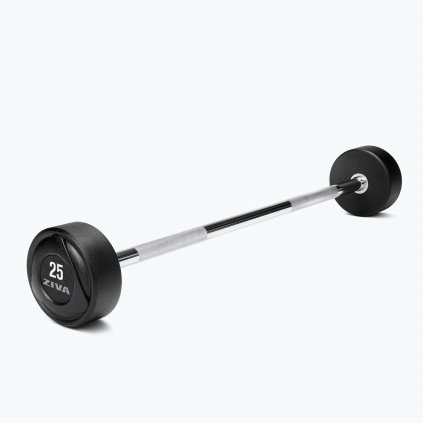 ZIVA Pevná obouruční činka SL RPU rovná 40 kg