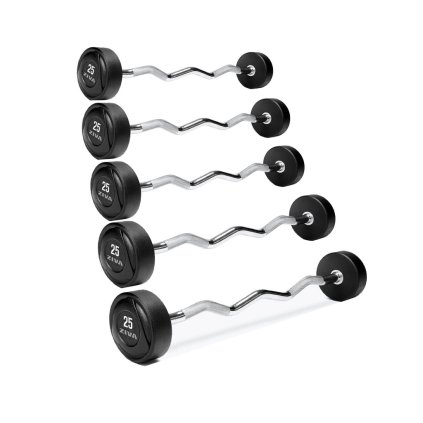 ZIVA Set pevných obouručních EZ činek SL RPU (5 kusů) 10-20kg