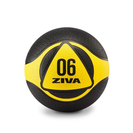 ZIVA Medicine Ball 6kg Black-Yellow
