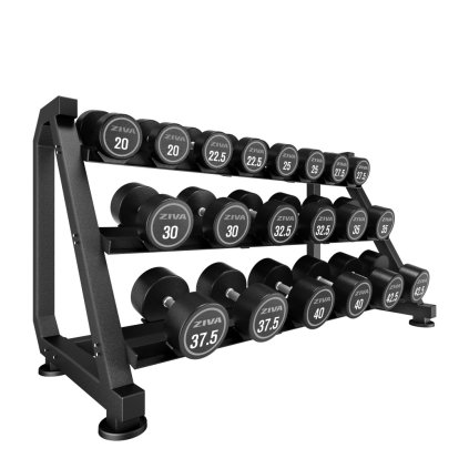 ZIVA XP 3 Tier 10 Pair DB Rack with Saddles tříradový stojan na 10 párů jednoručiek