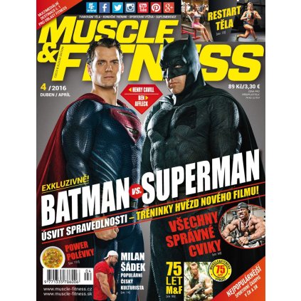 Číslo 4/2016. Muscle&Fitness je časopis o zdravém životním stylu, kulturistice a silovém trojboji a dalších zajímavostech ze světa fitness.