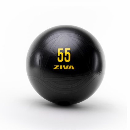 Gymnastický 55cm míč ZIVA s antiburst patentem, na cvičení s nosností do 320 kg