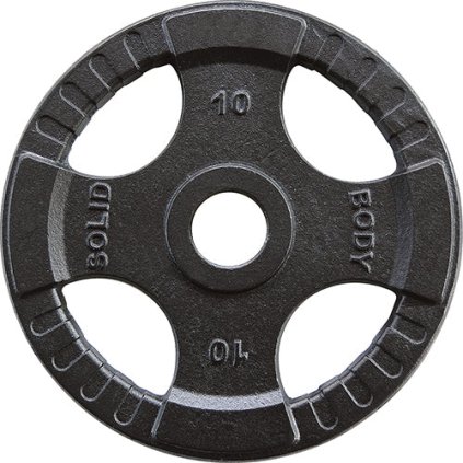 Body Solid Iron Grip olympic plate 10 kg, kovový olympijský kotouč
