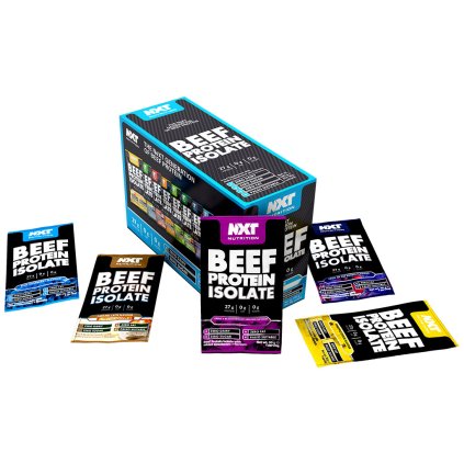 BEEF Protein isolate je rychle vstřebatelný hydrolyzovaný hovězí protein, který je ideální pro podporu regenerace a růstu svalů.