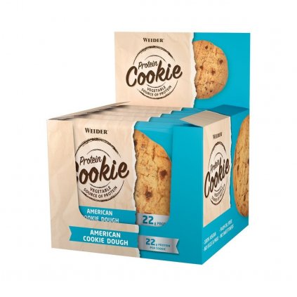 Weider Vegan Protein Cookie, American Cookie Dough, 90g x 12ks
