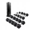 Body Solid Hexagon Dumbbell Set 1-10kg, sada jednoručních činek se stojanem