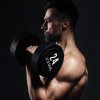 jednoruční činka ZIVA s uretanovou úpravou do fitness centra nebo posilovny