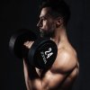 jednoruční činka ZIVA s uretanovou úpravou do fitness centra nebo posilovny