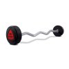 ZIVA Pevná obouruční činka ZVO Urethane RED EZ biceps 10kg