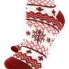 YakTrax Aloe Vera Cabin socks Red pohodlné ponožky2