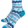 YakTrax Aloe Vera Cabin socks Blue Snow pohodlné ponožky2