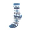 33556 yaktrax aloe vera cabin socks blue snow pohodlne ponozky