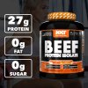 BEEF Protein isolate je rychle vstřebatelný hydrolyzovaný hovězí protein, který je ideální pro podporu regenerace a růstu svalů.