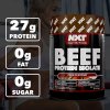 BEEF Protein isolate je rychle vstřebatelný hydrolyzovaný hovězí protein, který je ideální pro podporu regenerace a růstu svalů.