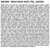 Weider Mega Mass 4000 7000g, gainer pro růst kvalitních svalů