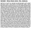 Weider Mega Mass 4000 7000g, gainer pro růst kvalitních svalů