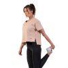 NEBBIA Dámské volné crop tričko "The Minimalist" 417, Salmon